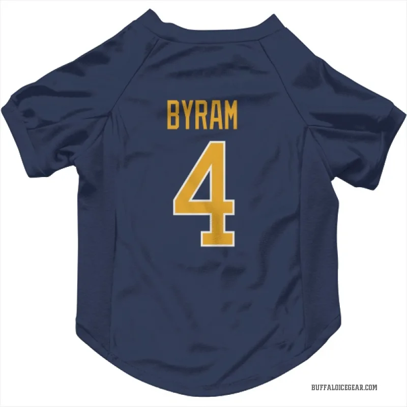 Bowen Byram Navy Buffalo Sabres Cat & Dog Pet Jersey