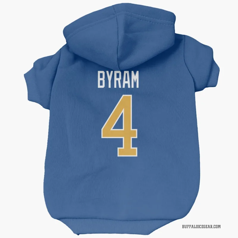 Bowen Byram Royal Buffalo Sabres Cat & Dog Pet Hoodie