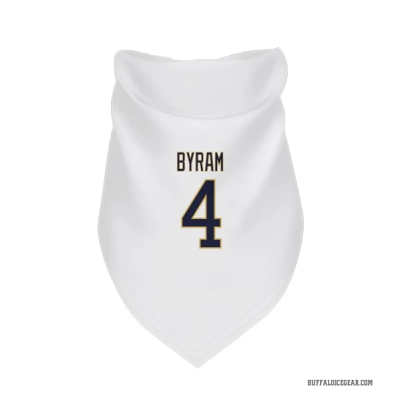 Bowen Byram White Buffalo Sabres Navy Cat & Dog Pet Bandana