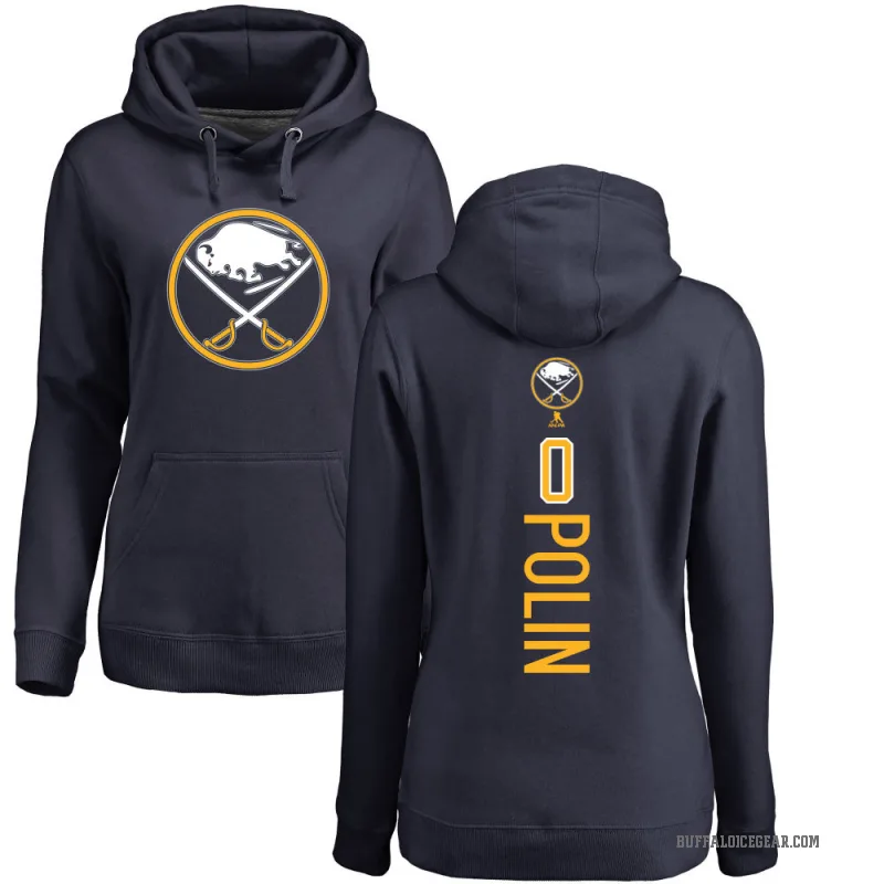 Jason Polin Women's Navy Buffalo Sabres Branded Backer Pullover Hoodie