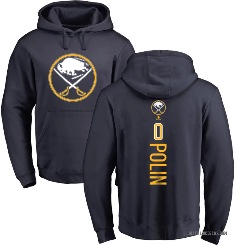 Jason Polin Youth Navy Buffalo Sabres Branded Backer Pullover Hoodie